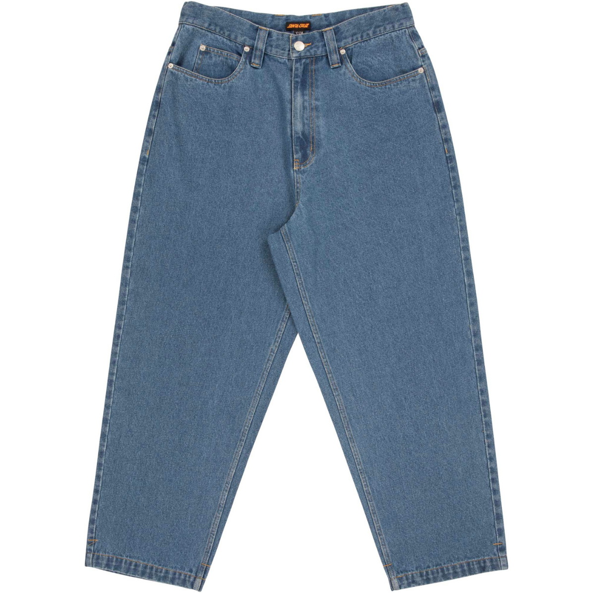 2026 Santa Cruz Mens Big Denim Pants SCA-PNT-1521 - Mid Blue